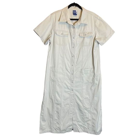 Venezia Dresses & Skirts - Size 18 Venezia Jeans Clothing Co. Khaki Button Down Dress